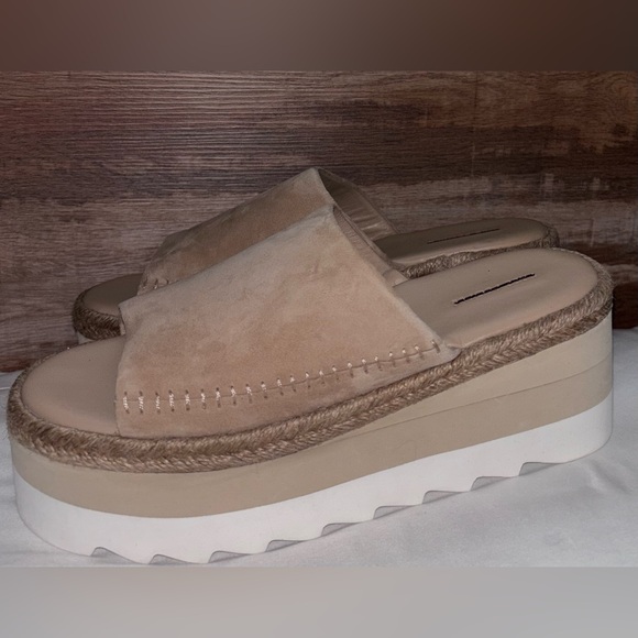 Free People NWOB Santorini Espadrille platform Suede Upper Sandals SZ 7.5 & 8 - Picture 8 of 11